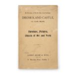 DROMOLAND CASTLE AUCTION CATALOGUE, By Direction of The Rt. Hon. Lord Inchiquin Dromoland Castle,