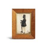 FREDERICK FRITH (FL. CIRCA 1825-1854) A full-length silhouette of a gentleman, full-length,