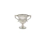 AN IRISH GEORGIAN SILVER TWO-HANDLED LOVING CUP, Dublin 1767, mark of Matthew West, applied with