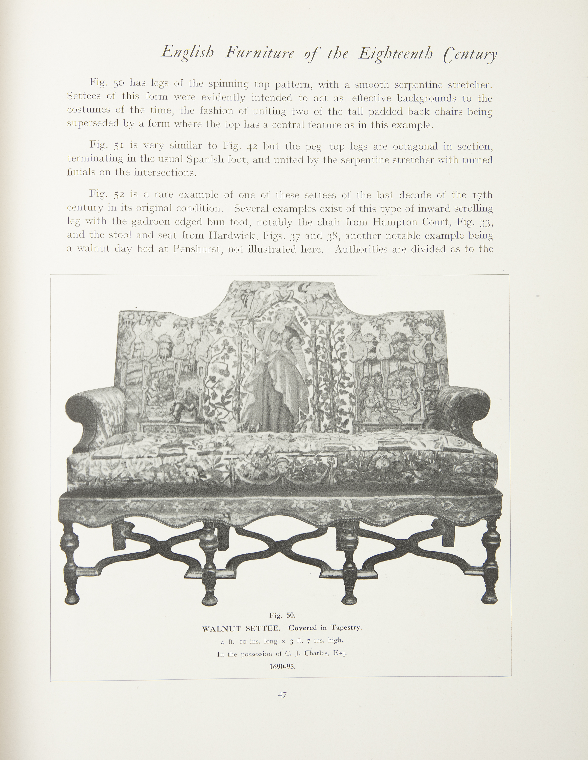 'ENGLISH FURNITURE OF THE EIGHTEENTH CENTURY' In three volumes, by Herbert Cescinsky, published by - Image 3 of 5