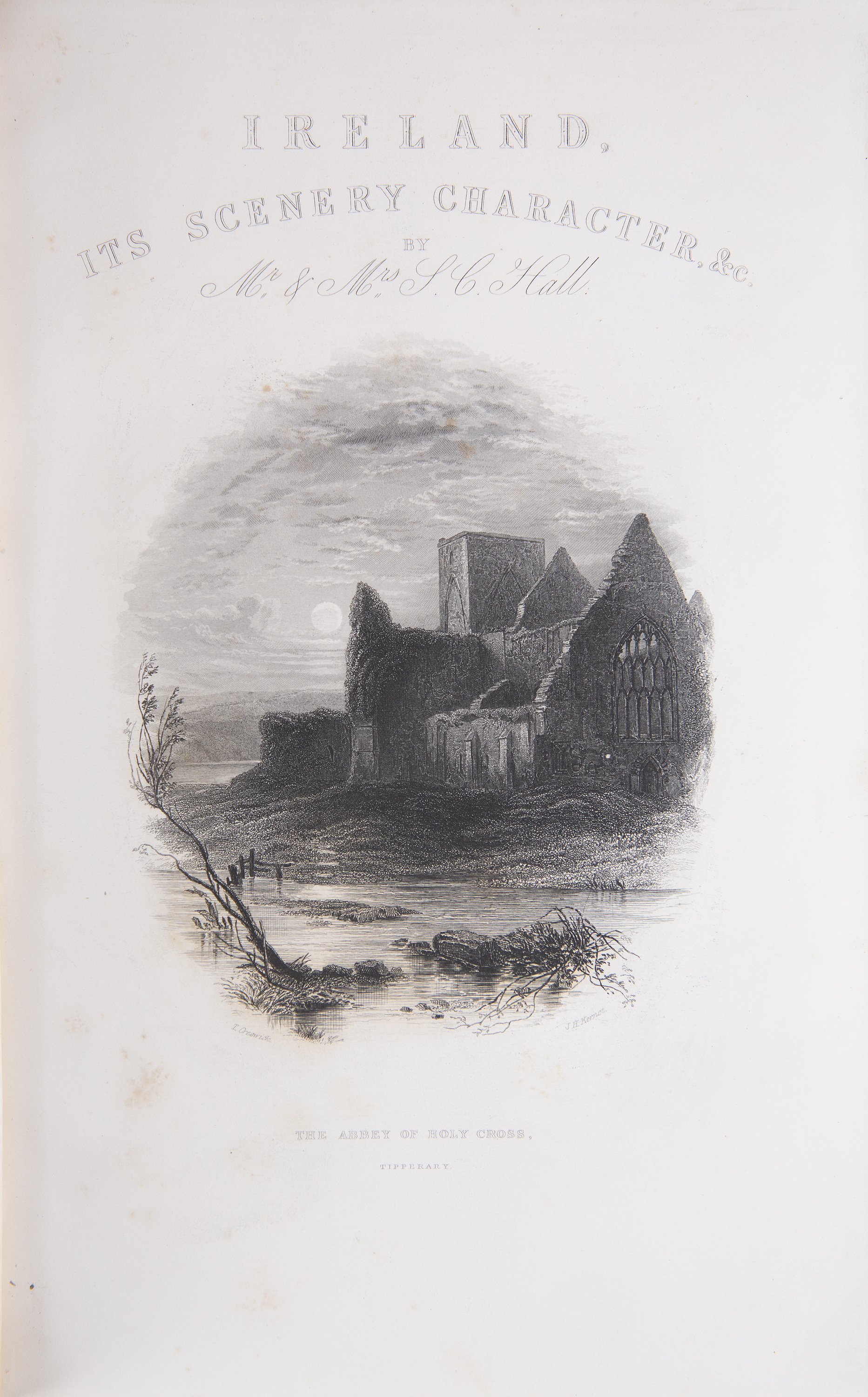 S.C.& A.M. HALL, IRELAND: ITS SCENERY AND CHARACTER Three volumes, with brown decorated cloth