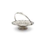 A LARGE WILLIAM IV SILVER SWING-HANDLED FRUIT BASKET, Sheffield 1831, mark of Howard Battie &