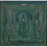 Evie Hone HRHA (1894-1955) Painting Gouache, 18 x 19cm (7 x 7½'') Signed Provenance: The Dawson
