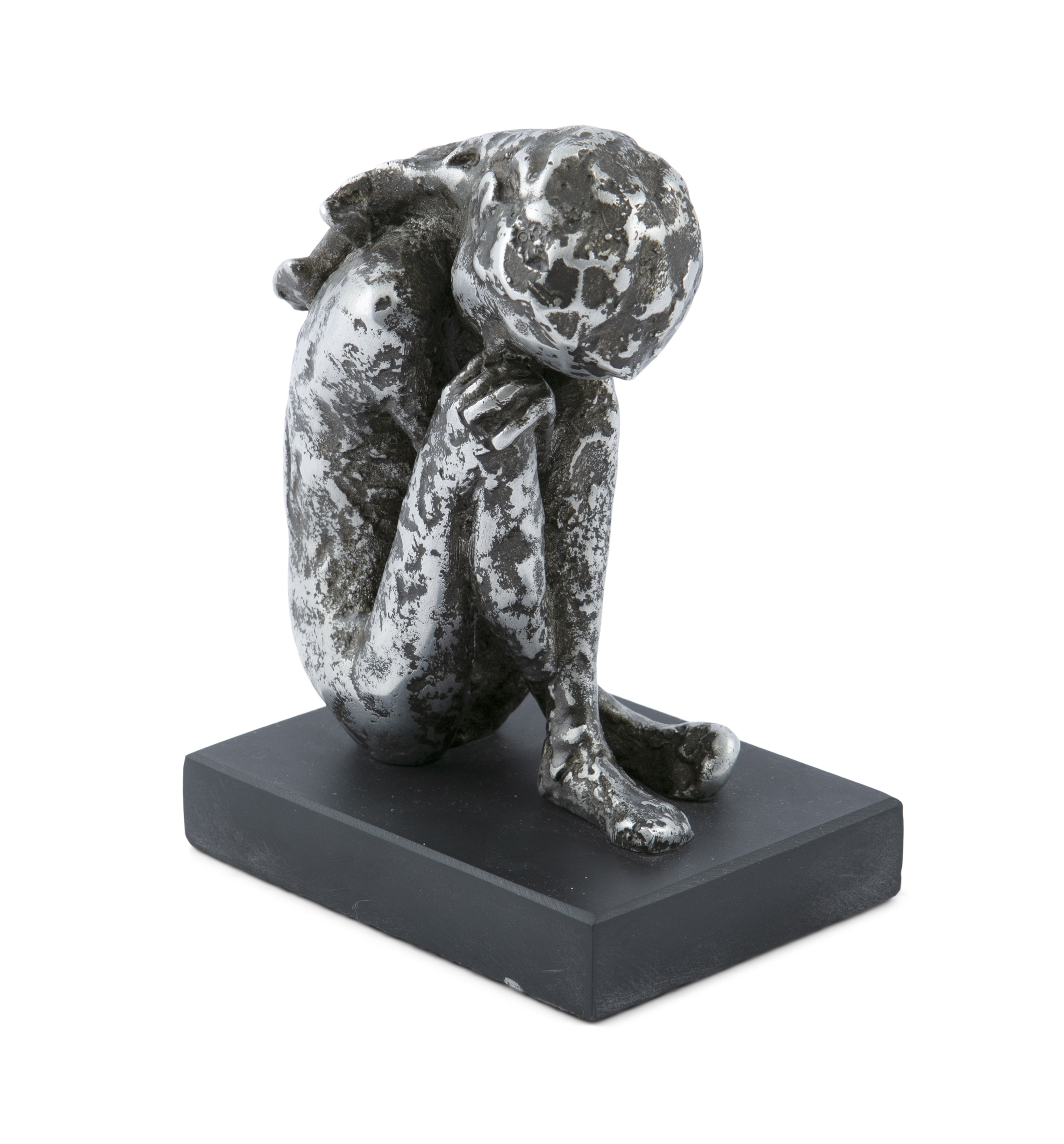 Rowan Gillespie (b.1953) Seated Figure (1974) Cast aluminium, 12.7 x 9.5 x 5cm (5 x 3¾ x 2'')