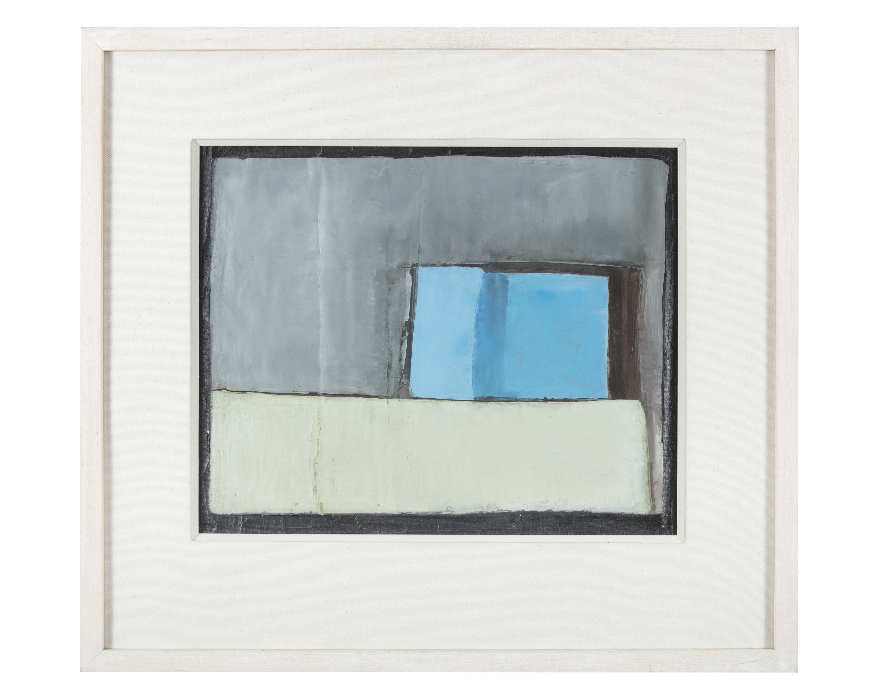 Charles Brady HRHA (1926-1997) Blue Notepaper Oil on paper, 31 x 40cm (12¼ x 15¾'') Signed and dated - Image 2 of 3