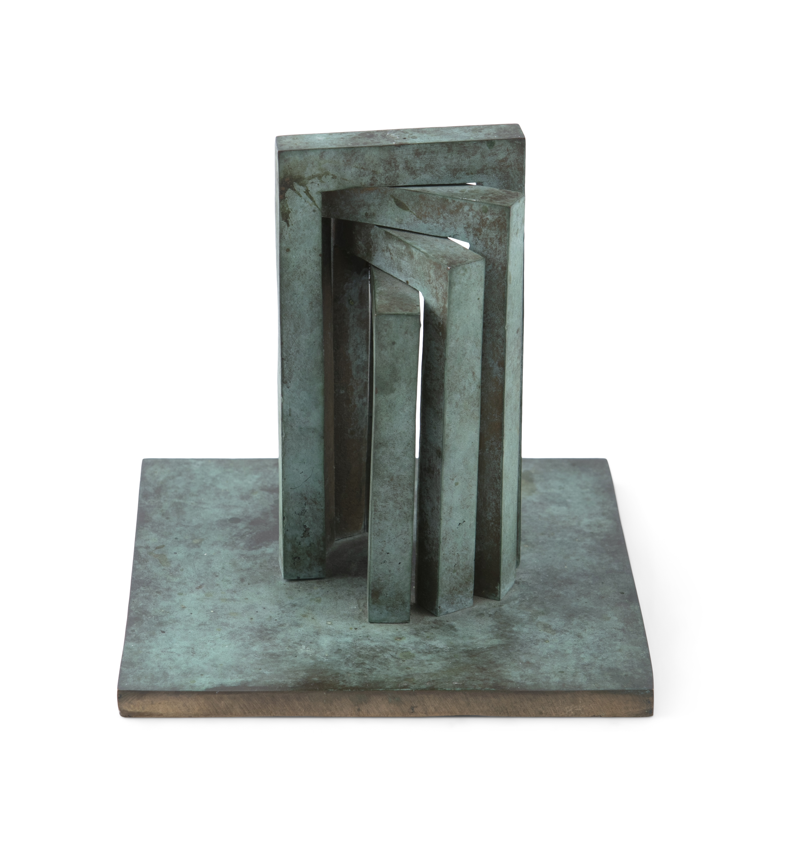 Brian King (1942-2017) Maquette for Kilkenny X Bronze, 15 x 14.9 x 14.6cm high (5⅞ x 5⅞ x 5¾'')