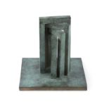 Brian King (1942-2017) Maquette for Kilkenny X Bronze, 15 x 14.9 x 14.6cm high (5⅞ x 5⅞ x 5¾'')
