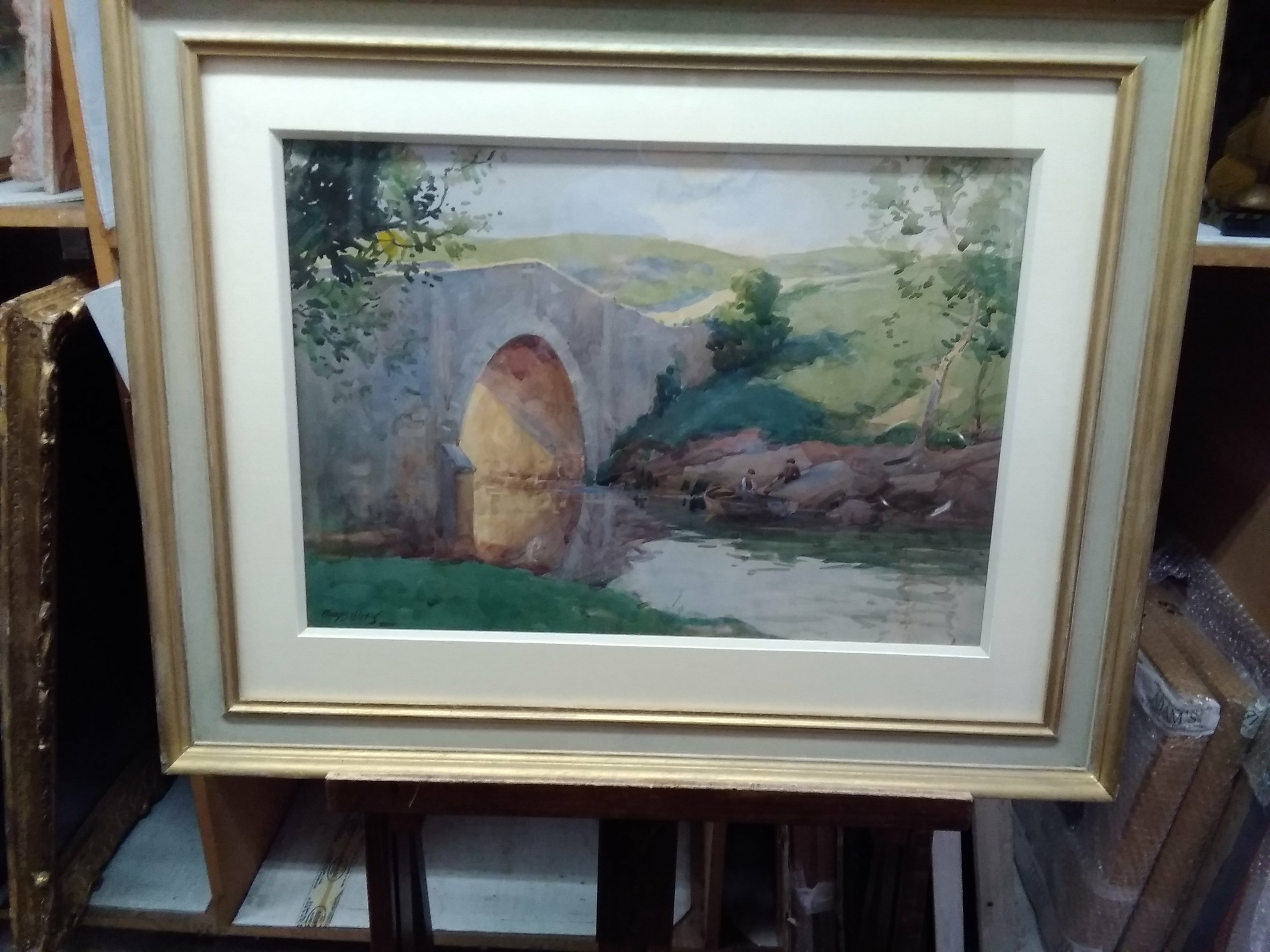 Frank McKelvey RHA RUA (1895-1974) A Bridge in Donegal Watercolour, 36 x 52.5cm (14¼ x 20¾'') Signed - Image 2 of 5