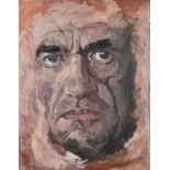 Anthony Palliser (b.1949) Colm Tóibín II Oil on canvas, 116 x 89cm (45¾ x 35'') Signed; also signed,