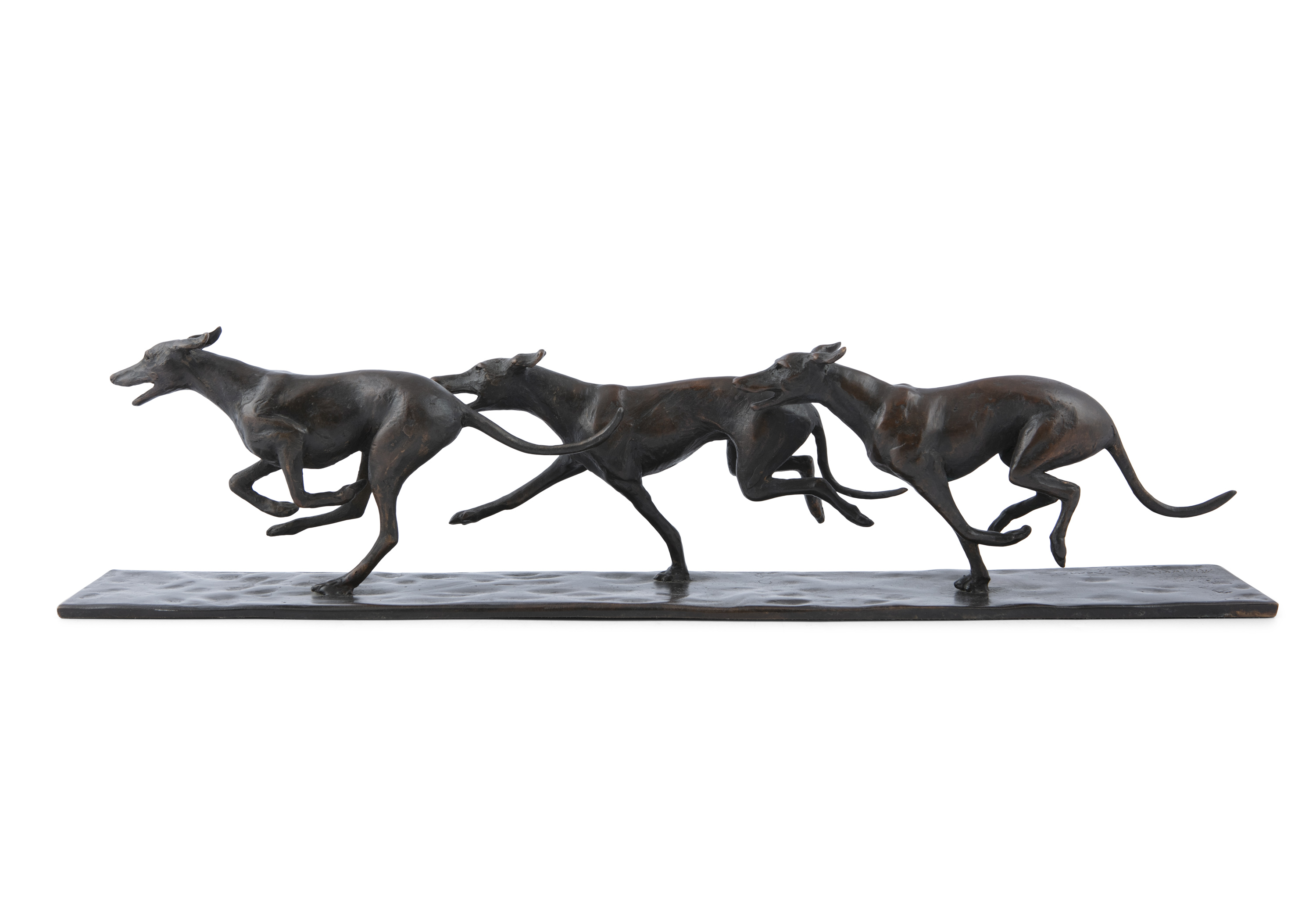 Michael Keane (20th/21st Century) The Race Bronze, 59.5 x 10 x 13.5cm high (23½ x 4 x 5¼'') Signed - Image 2 of 2