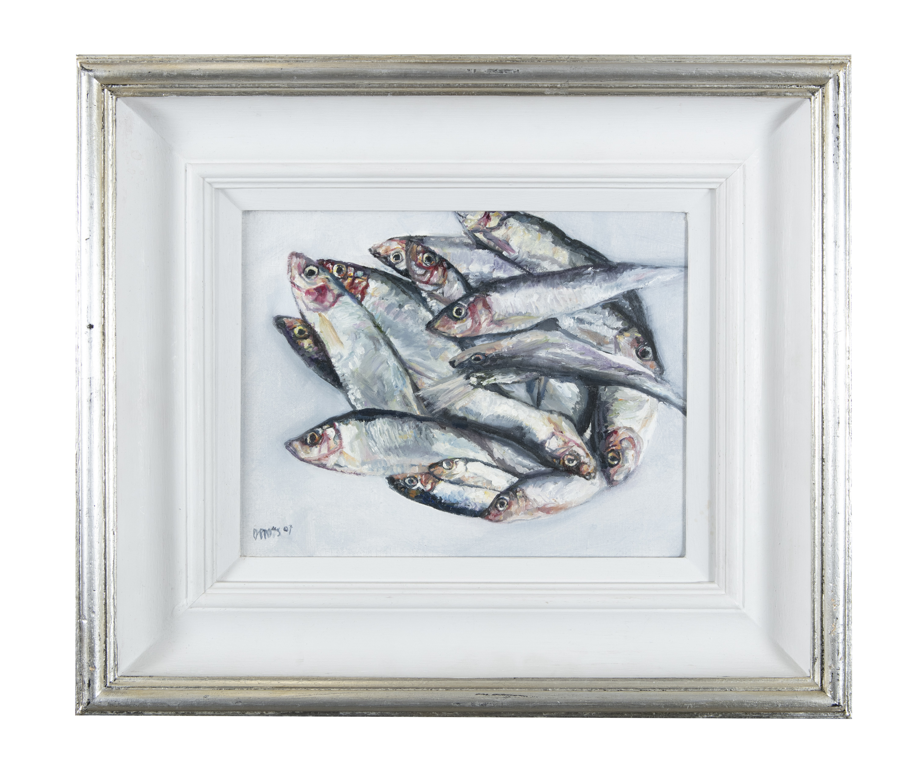 Dale Pring MacSweeney (b.1949) Little Fishes Oil on canvas, 19.5 x 24.5cm (7¾ x 9¾'') Signed and - Image 3 of 5