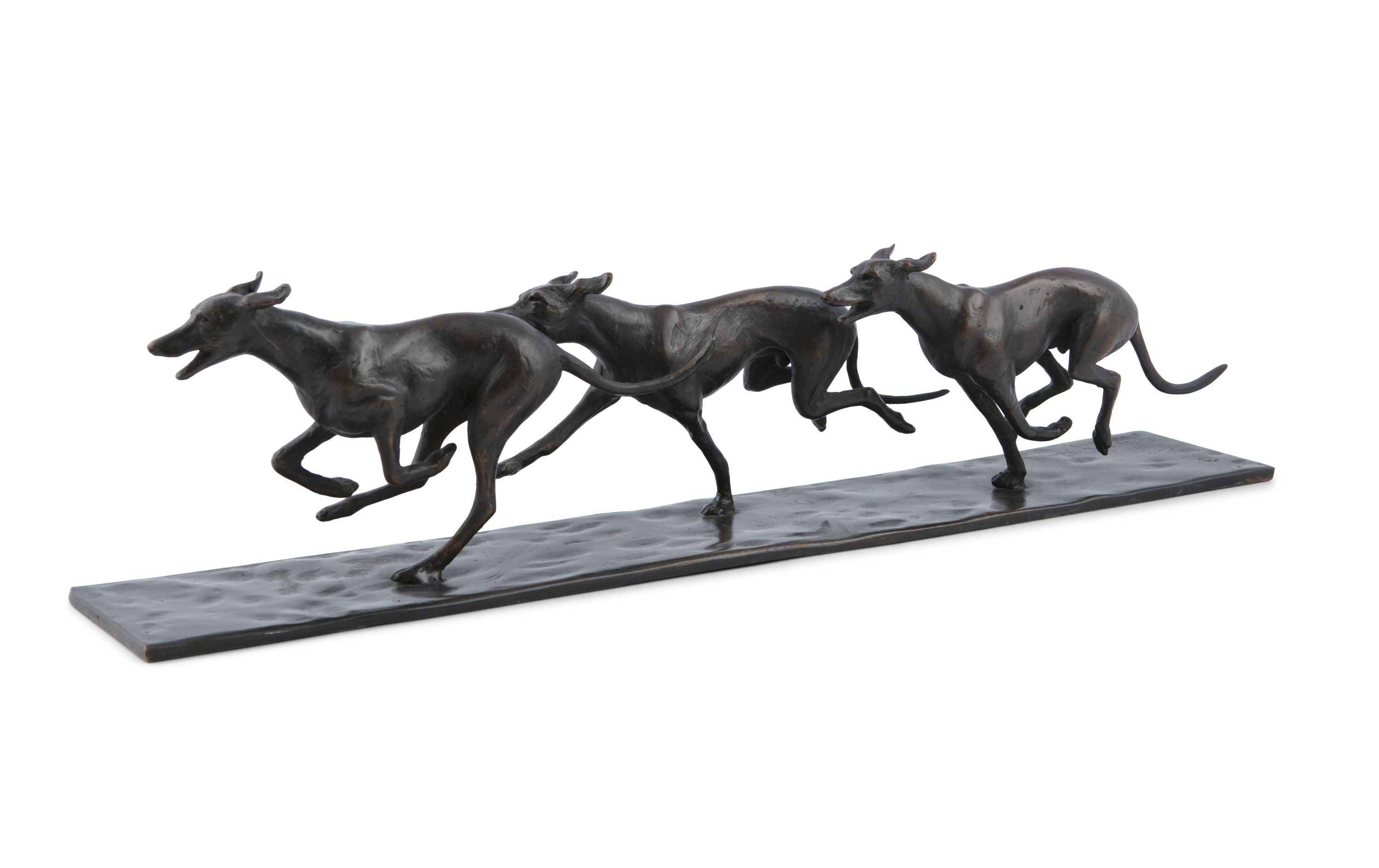 Michael Keane (20th/21st Century) The Race Bronze, 59.5 x 10 x 13.5cm high (23½ x 4 x 5¼'') Signed