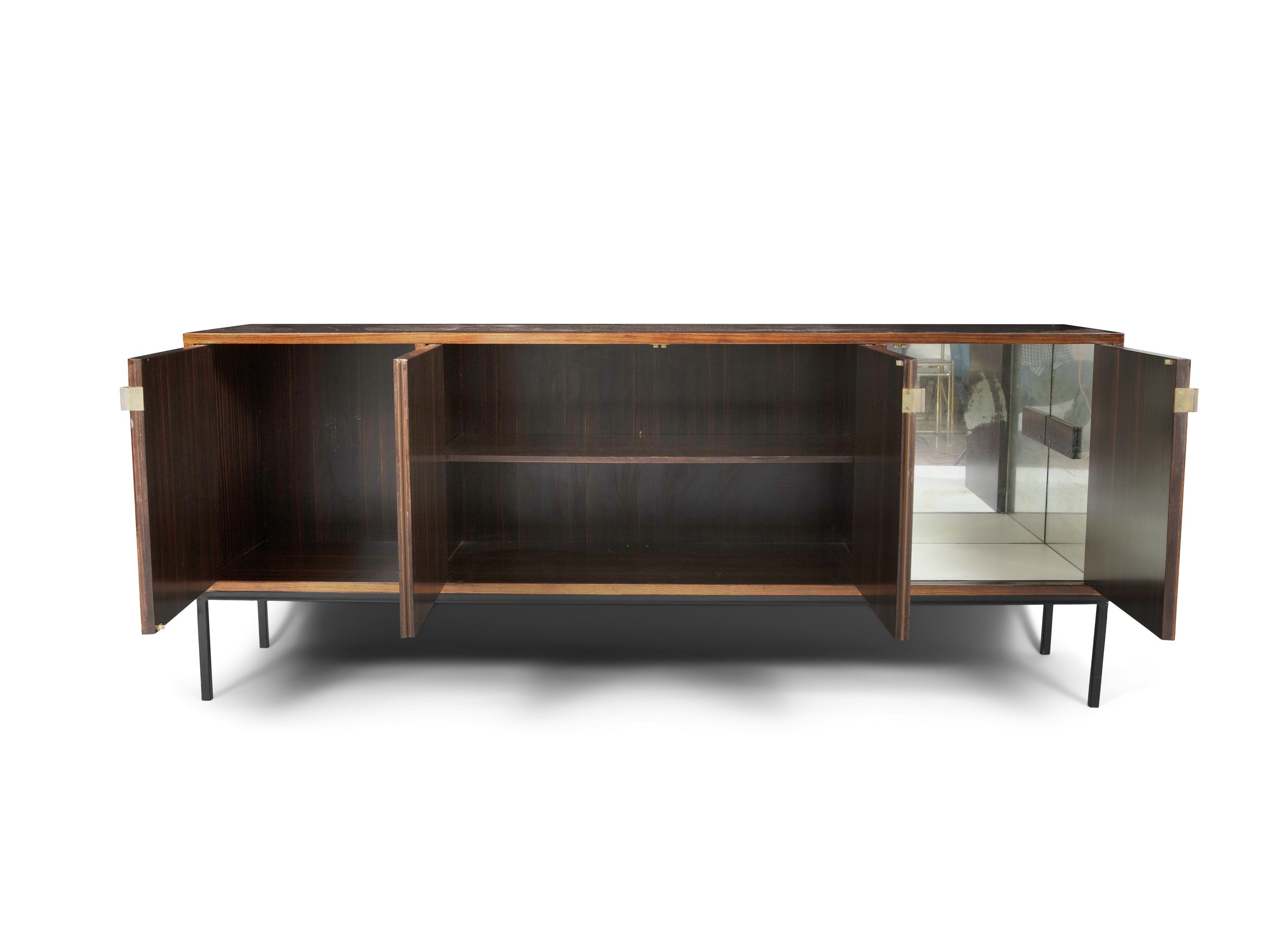 SIDEBOARD A rosewood sideboard attributed to Pierre Gueriche, c. 1960. France, 78 x 190 x 43 cm - Image 2 of 4