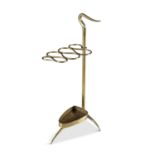 OSVALDO BORSANI A brass umbrella stand by Osvaldo Borsani, c.1940. 74 x 30 x 32cm