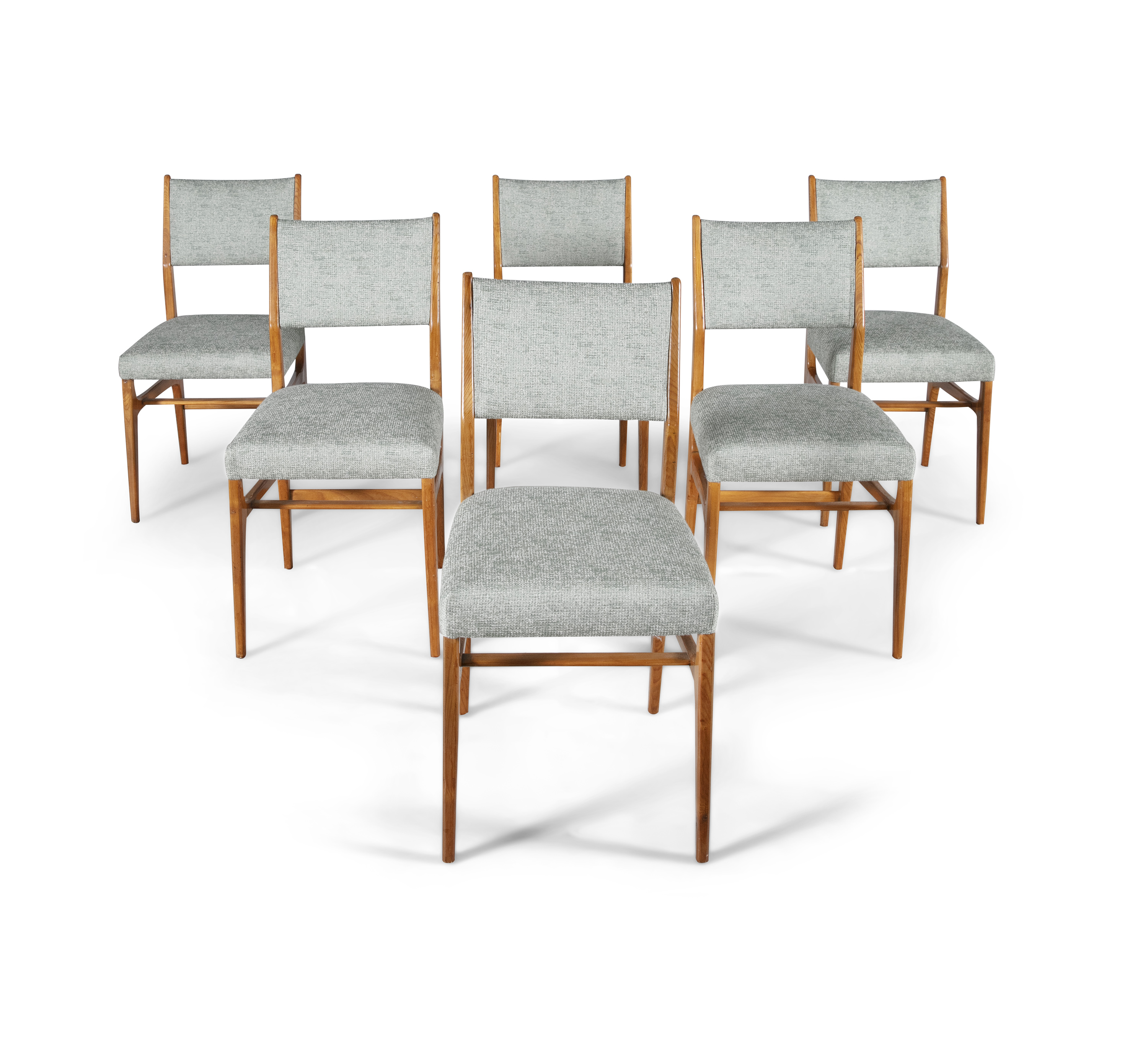 GIO PONTI A set of six 'Model 602' dining chairs by Gio Ponti, Italy c.1955. 86 x 43 x 45cm With