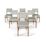 GIO PONTI A set of six 'Model 602' dining chairs by Gio Ponti, Italy c.1955. 86 x 43 x 45cm With