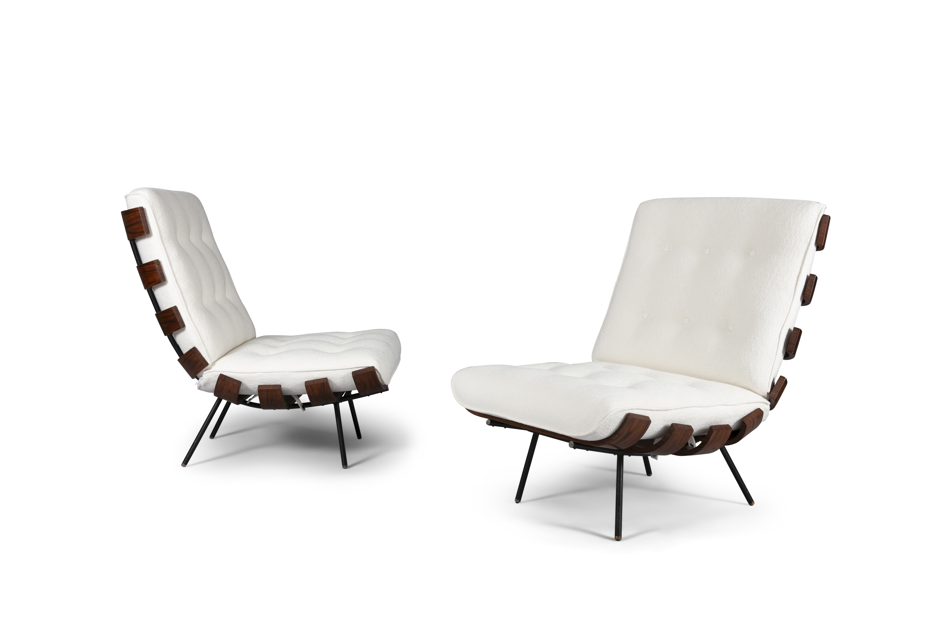 COSTELA 'RIB' CHAIRS A pair of Costela 'Rib' chairs by Martin Eisler and Carlo Hauner, in - Image 3 of 12