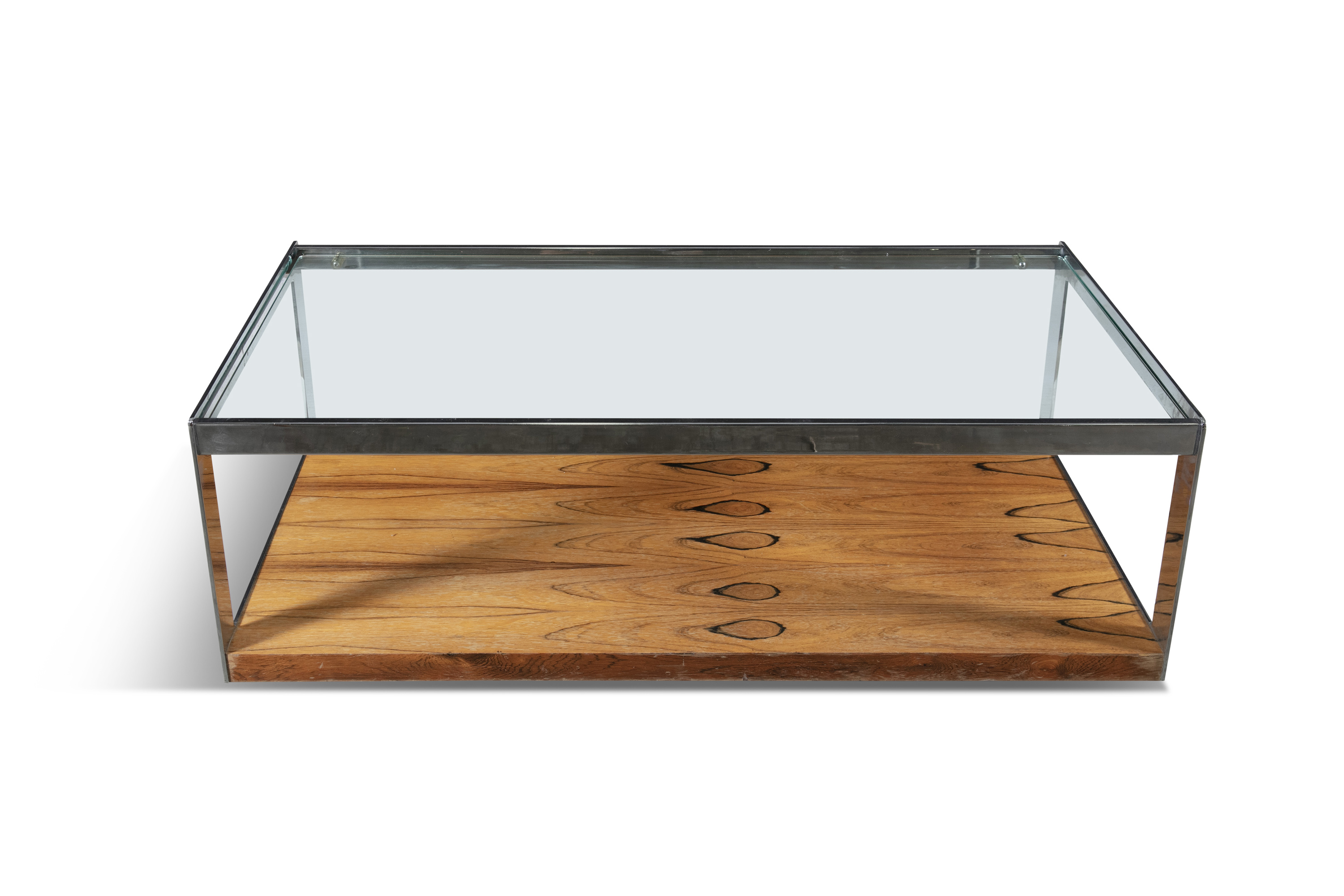 MERROW ASSOCIATES A rosewood and glass topped coffee table, by Merrow Associates, c.1960, with a - Image 2 of 3