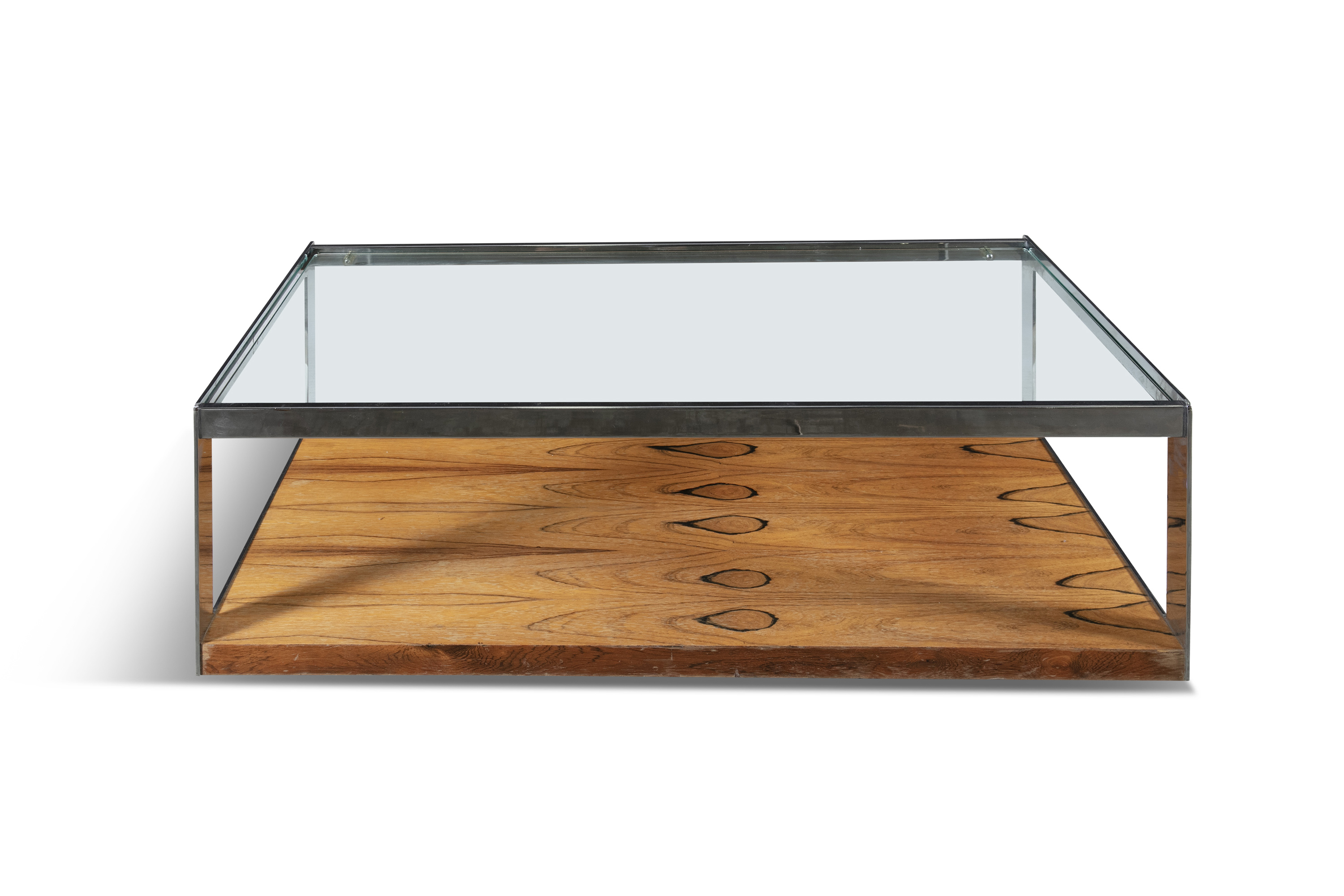 MERROW ASSOCIATES A rosewood and glass topped coffee table, by Merrow Associates, c.1960, with a - Image 3 of 3