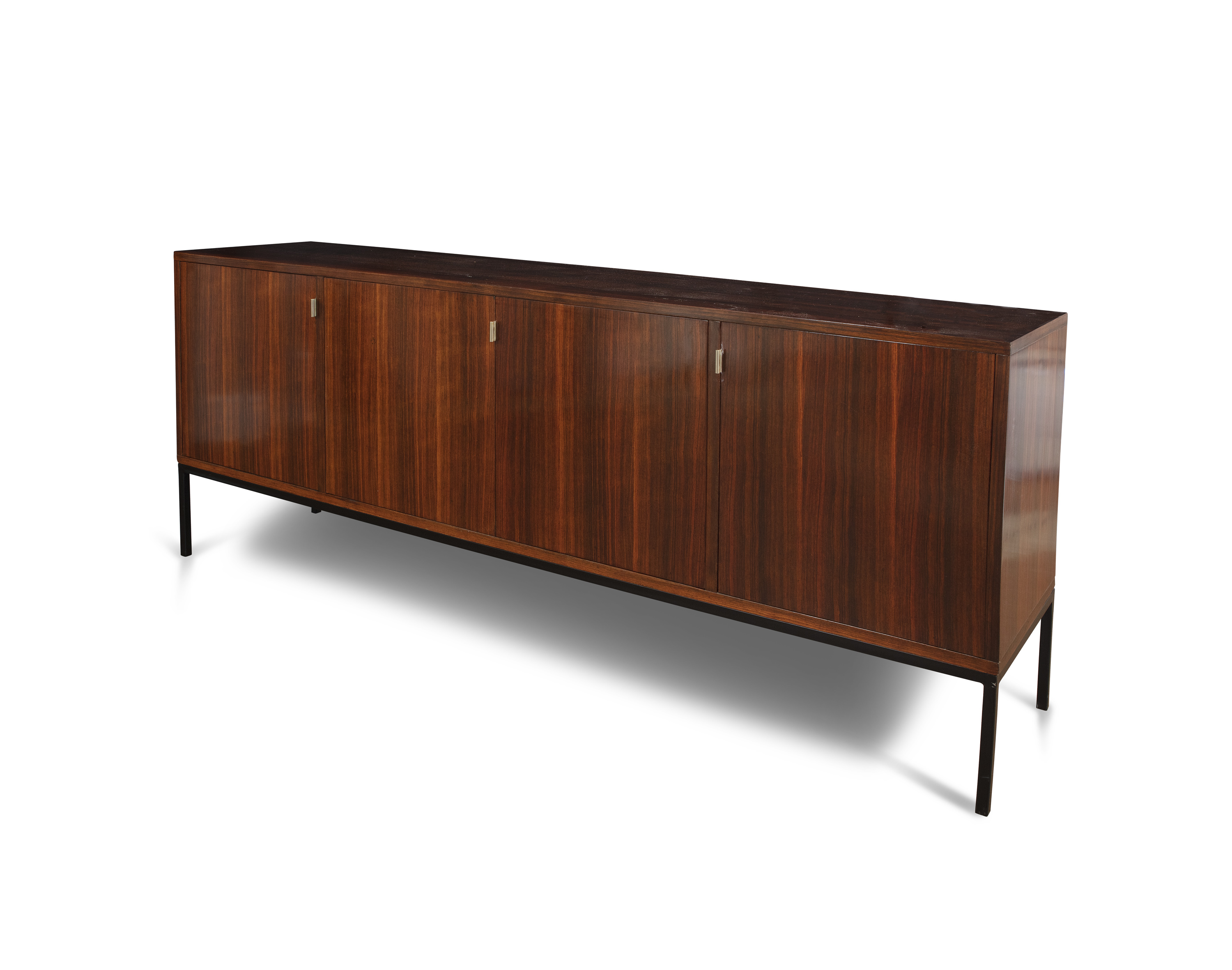 SIDEBOARD A rosewood sideboard attributed to Pierre Gueriche, c. 1960. France, 78 x 190 x 43 cm - Image 4 of 4