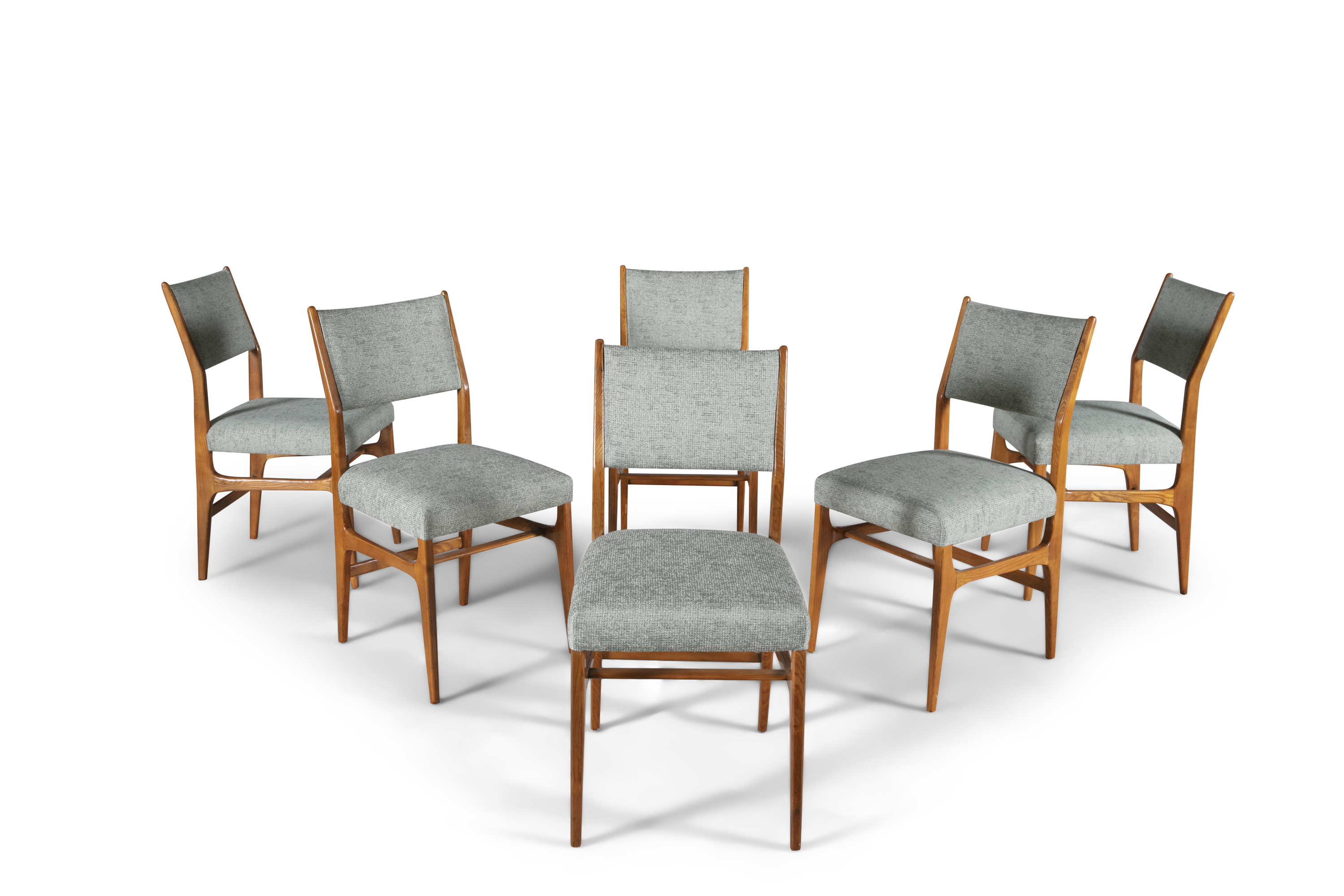 GIO PONTI A set of six 'Model 602' dining chairs by Gio Ponti, Italy c.1955. 86 x 43 x 45cm With - Image 2 of 4