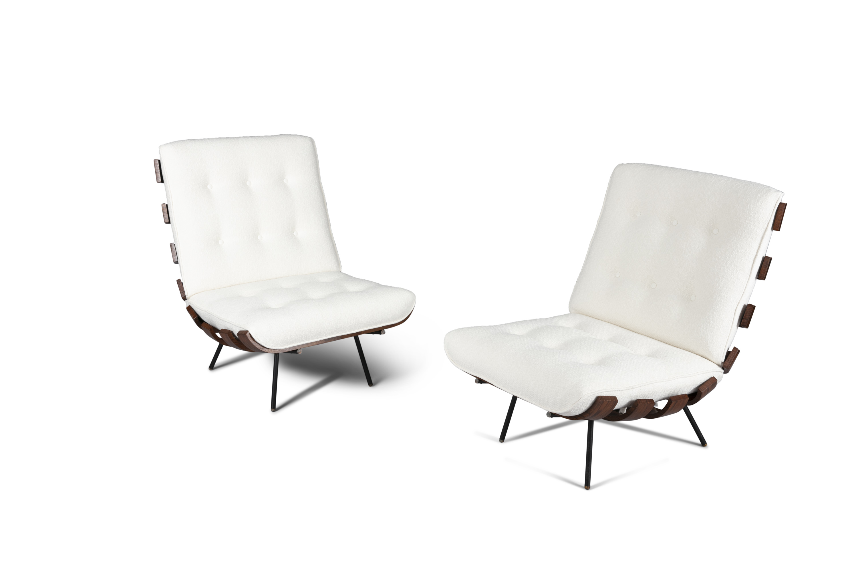 COSTELA 'RIB' CHAIRS A pair of Costela 'Rib' chairs by Martin Eisler and Carlo Hauner, in - Image 2 of 12