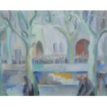 Fr. Jack P. Hanlon (1913-1968) Westport Mall Oil on canvas, 31.2 x 40.6cm (12¼ x 16'') Signed