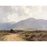 Frank McKelvey RUA RHA (1895-1974) The Donegal Mountains Oil on board, 44.5 x 59.5cm (17½ x 23½'')