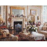 Mark O'Neill (b.1963) Drawing Room Interior Oil on board, 46 x 61cm (18 x 24'') Signed and dated