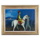 Daniel O'Neill (1920-1974) Horseman Pass By Oil on board, 51 x 69cm (20 x 27¼'') Signed; inscribed