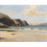 Maurice C. Wilks RUA ARHA (1911 - 1984) Minaun Cliffs, Achill Island, Co. Mayo Oil on canvas, 56 x