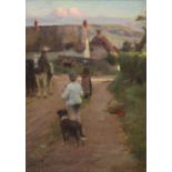 Walter Frederick Osborne RHA ROI (1859-1903) Loiterers (1888) Oil on panel, 35.5 x 25.4cm (14 x