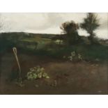 Tom Carr ARHA HRUA ARWS (1909-1999) Pitchforks Oil on canvas, 46 x 61cm (18 x 24'') Signed