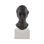 Philip Flanagan (b.1960) Portrait Bust of John Hume Bronze on limestone base, 54cm overall (21¼'')