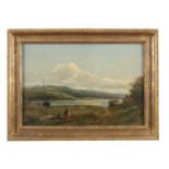 MARK EDWIN DOCKREE (FL. 1856-90) Figures by a river inlet Oil on canvas, 29 x 44cm Signed