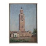 HERBERT DALY (20TH CENTURY) La Koutoubia, Marrakech Oil on canvas, 55 x 38cm Signed Exhibited: RHA