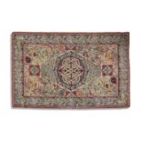 A GEORGE BAIN CELTIC PATTERN HUNTING RUG, manufactured by Quayle and Tranter, centred with a