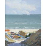 ALEX MCKENNA (20TH/21ST CENTURY) Coastal Landscape with Fishermen's Cottages Oil on canvas, 50 x