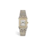 A STAINLESS STEEL AND DIAMOND-SET WRISTWATCH, BY EBEL 6-jewel Cal. 66 quartz movement, the