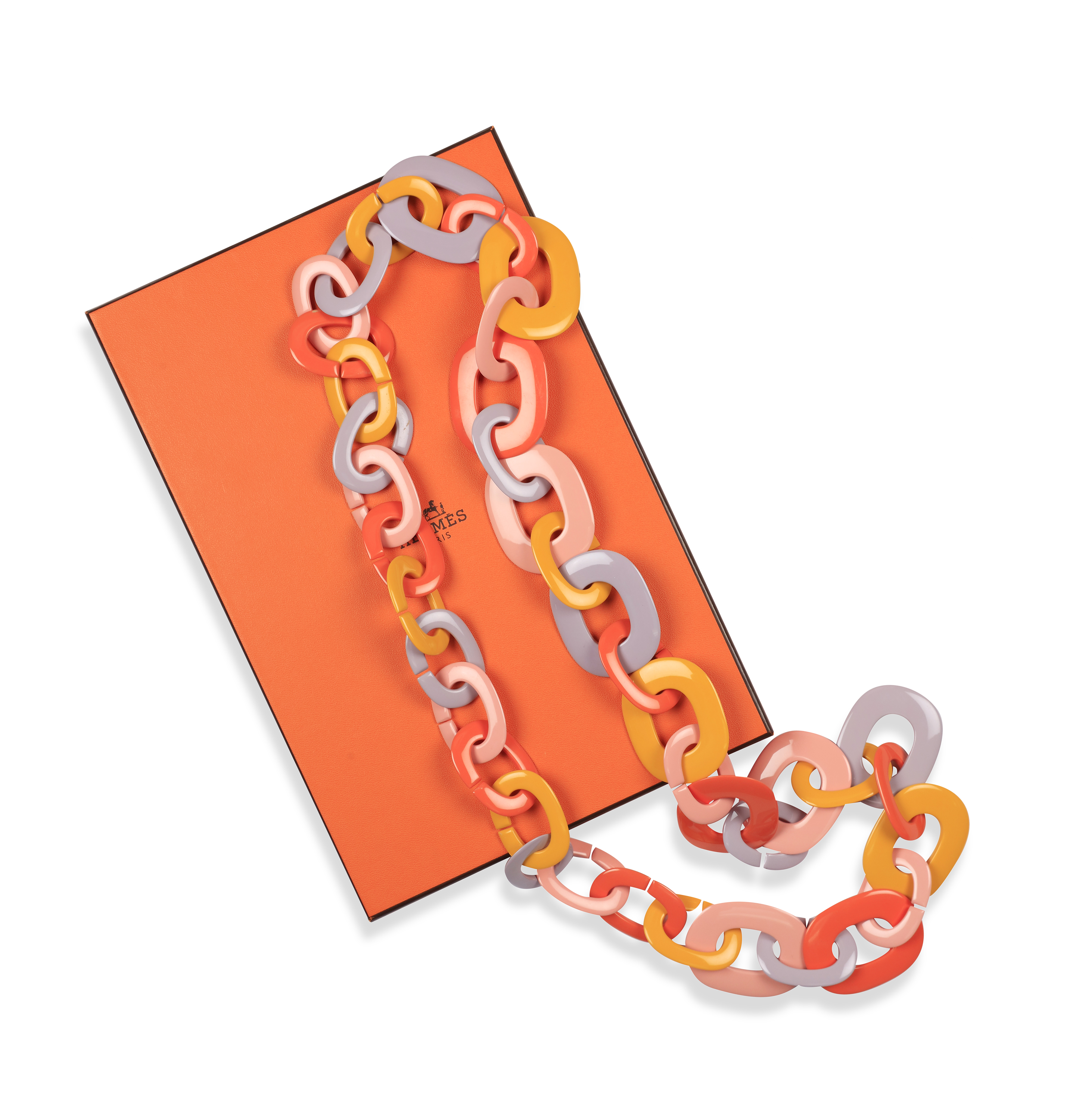 A LONG 'DUNCAN' NECKLACE, BY HERMÈS, CIRCA 2015 Composed of a series of graduated lacquered - Image 3 of 4