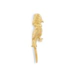 A GOLD 'SPILLE ANIMALI' NOVELTY BROOCH, BY BUCCELLATI Designed as a textured gold parrot, in 18K