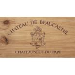 CHATEAU DE BEAUCASTEL Chateuneauf du Pape, 1 case of 6 bottles, unopened