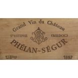 CHATEAU PHELAN SEGUR Saint Estephe, 1997 1 case, unopened