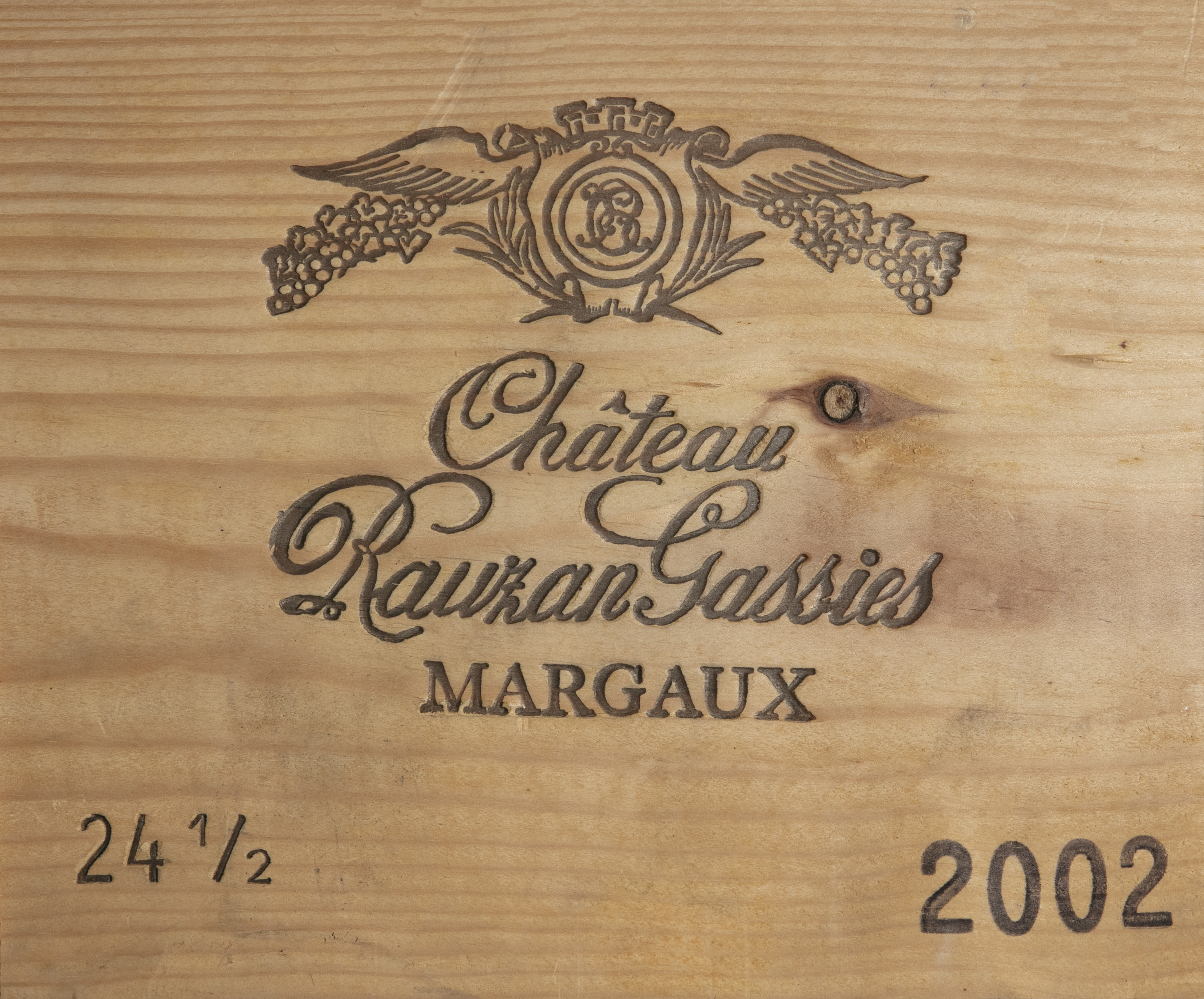 CHATEAU RAUZAN GASSIES Margaux, 2002 1 case of 24 half bottles, unopened