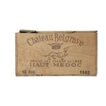 CHATEAU BELGRAVE Haut Medoc, 1982 1 case, unopened