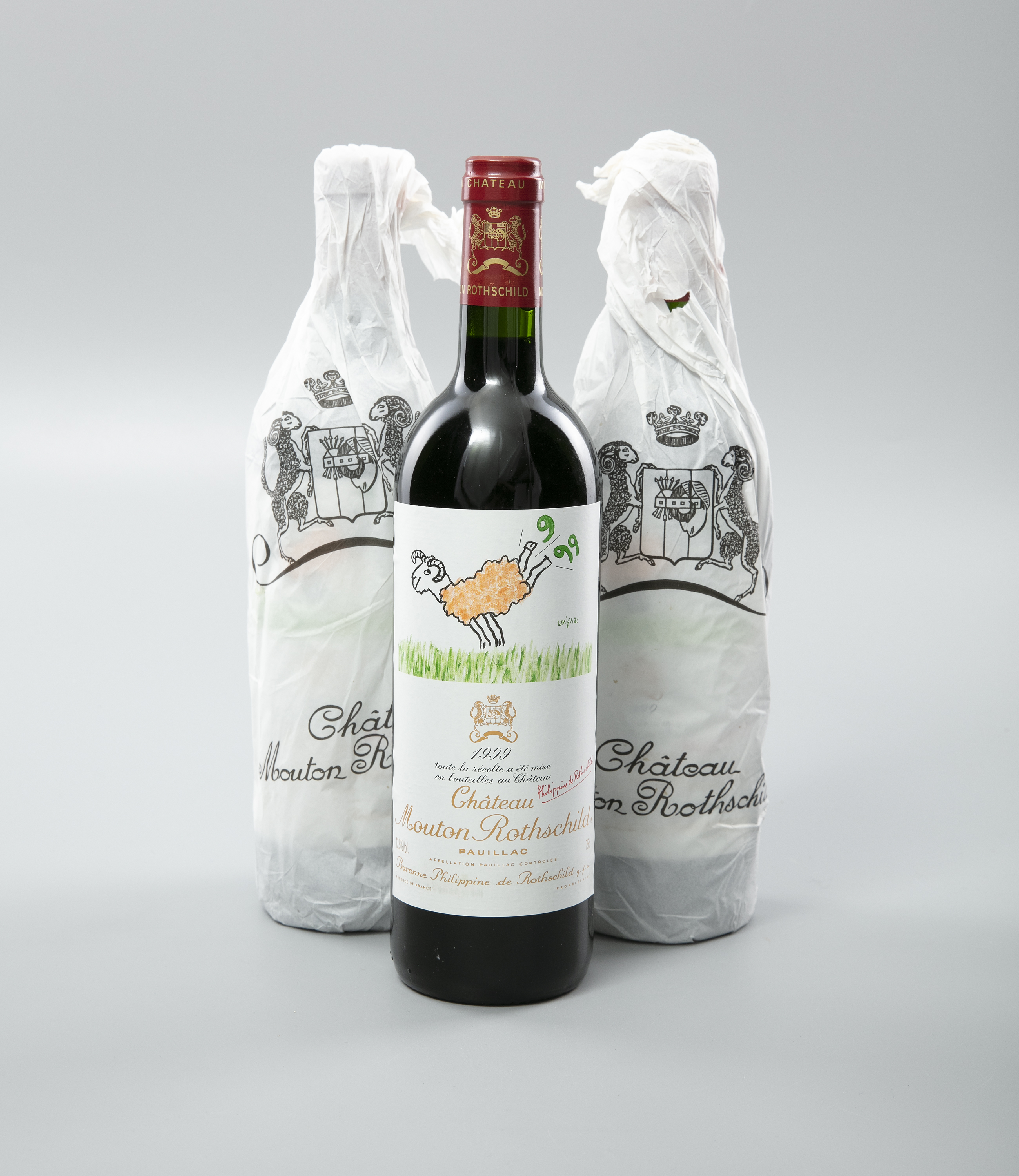 CHATEAU MOUTON ROTHSCHILD Pauillac, 1999 3 bottle - Image 2 of 7