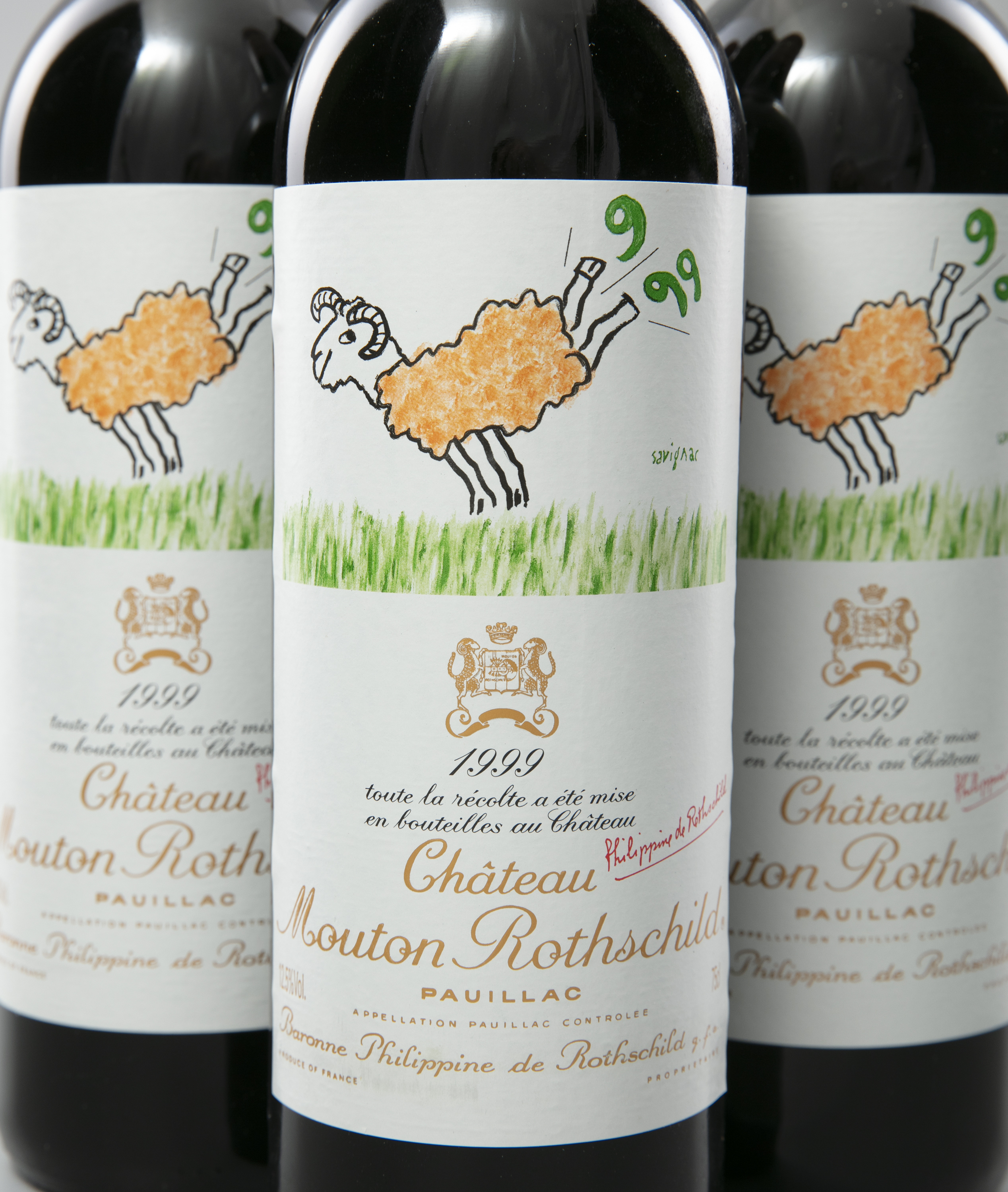 CHATEAU MOUTON ROTHSCHILD Pauillac, 1999 3 bottle - Image 4 of 7