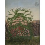 André BAUCHANT (1873-1958)Fleurs de montagne, 1941Huile sur toile.Signée en bas à droite.41 x 33