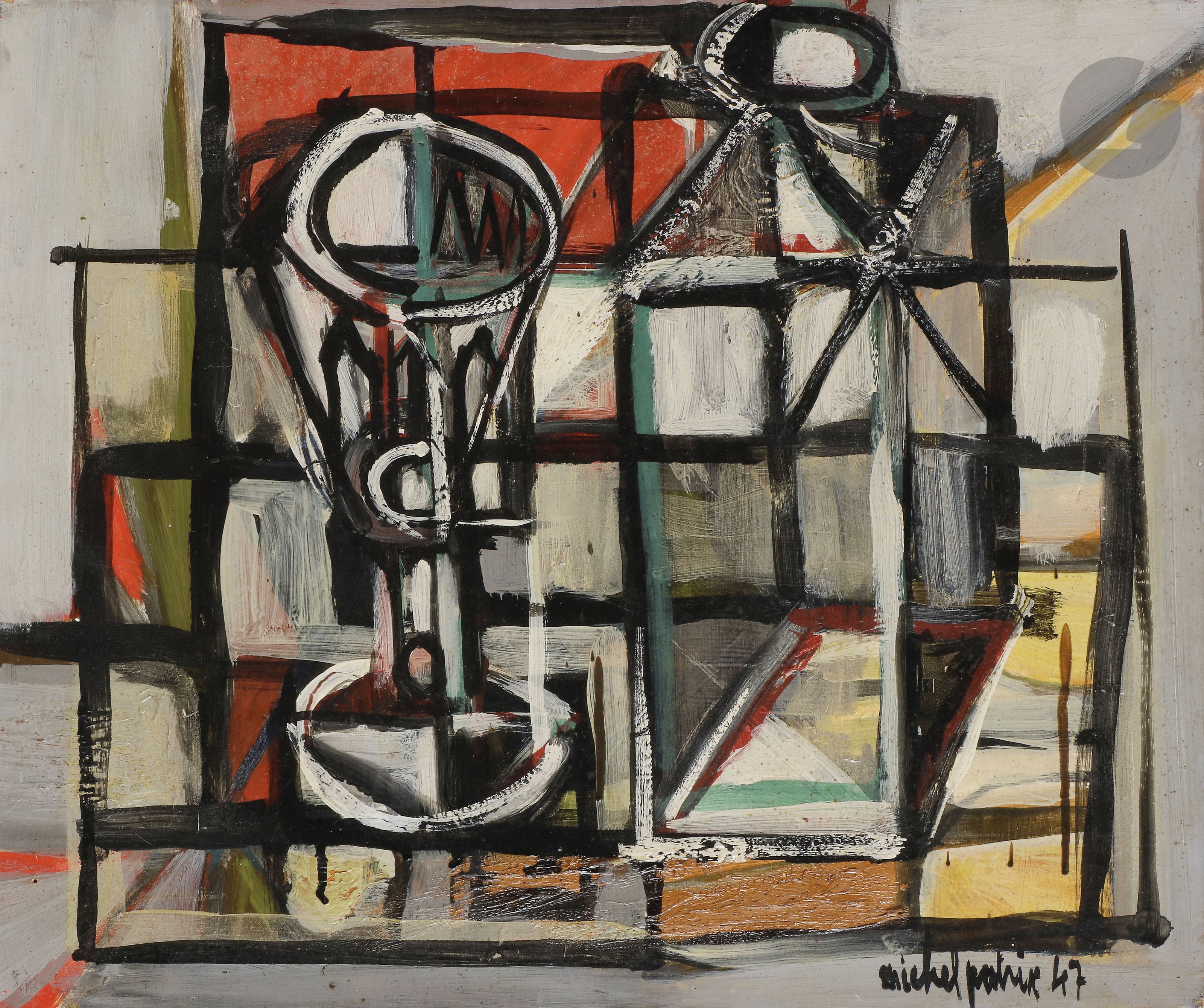 Michel PATRIX (1917-1973)Nature morte, 1947Huile sur toile.Signée et datée en bas à droite.38 x 46