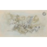 ZAO Wou-Ki [franco-chinois] (1920-2013)Composition, 1969Gouache et encre.Signée et datée en bas à